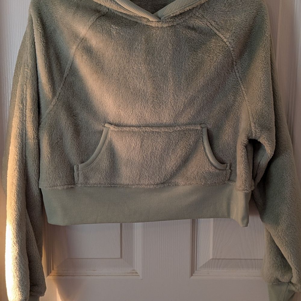 Arizona Jean Company Sage Teddy Soft Crop Jacket, Size XS